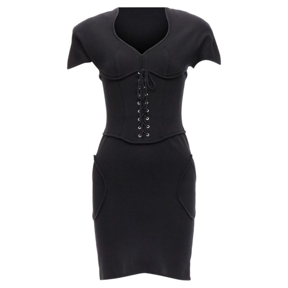 Thierry Mugler Black Corset Dress